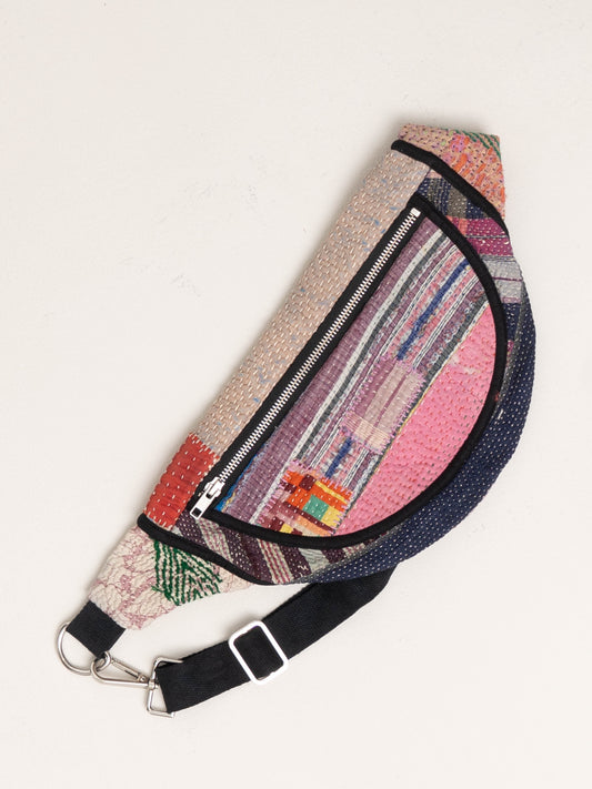 The Faiza Quilted Kantha Belt Bag