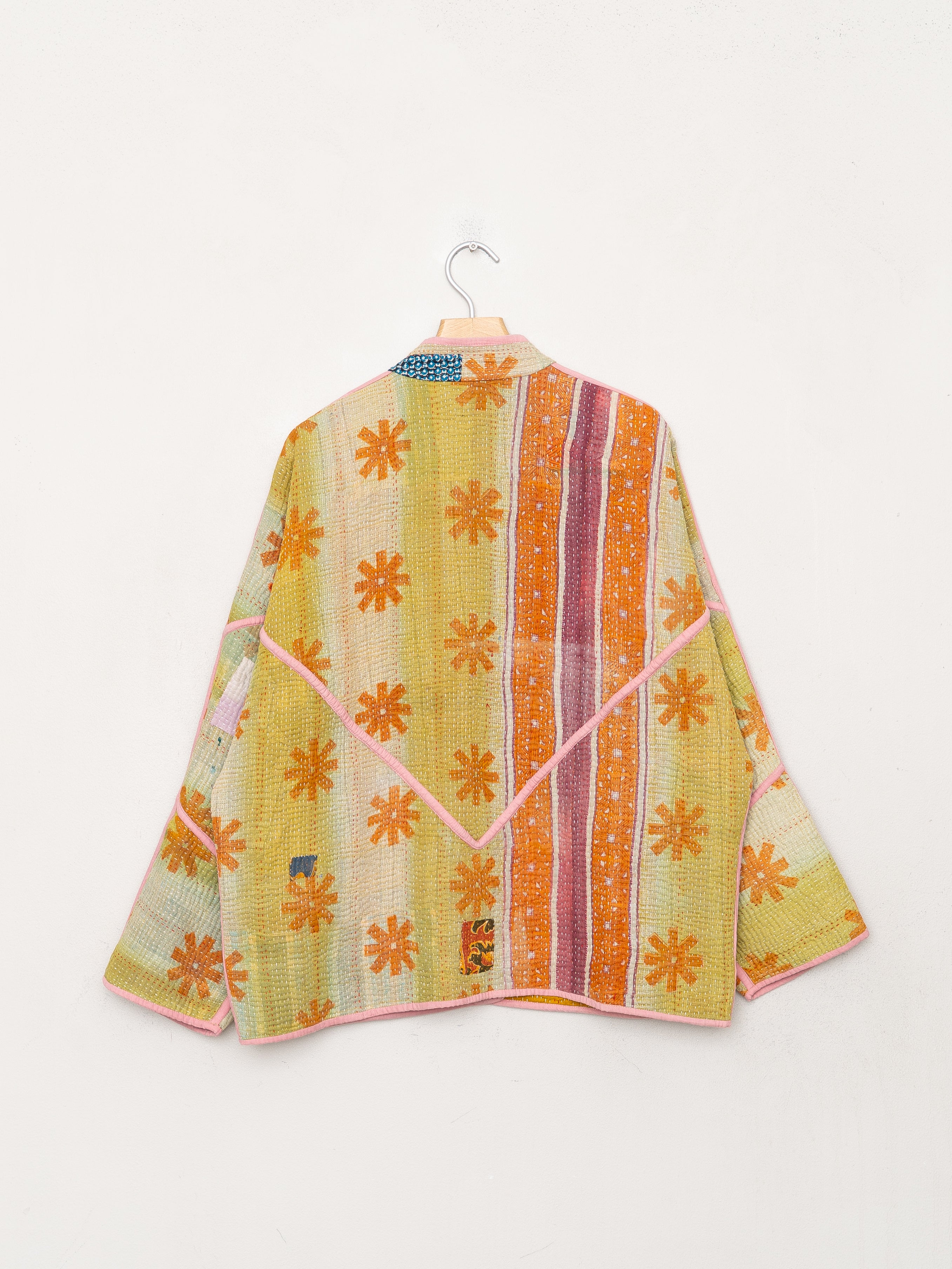 The Ladhiya Quilted Patchwork Kantha Jacket