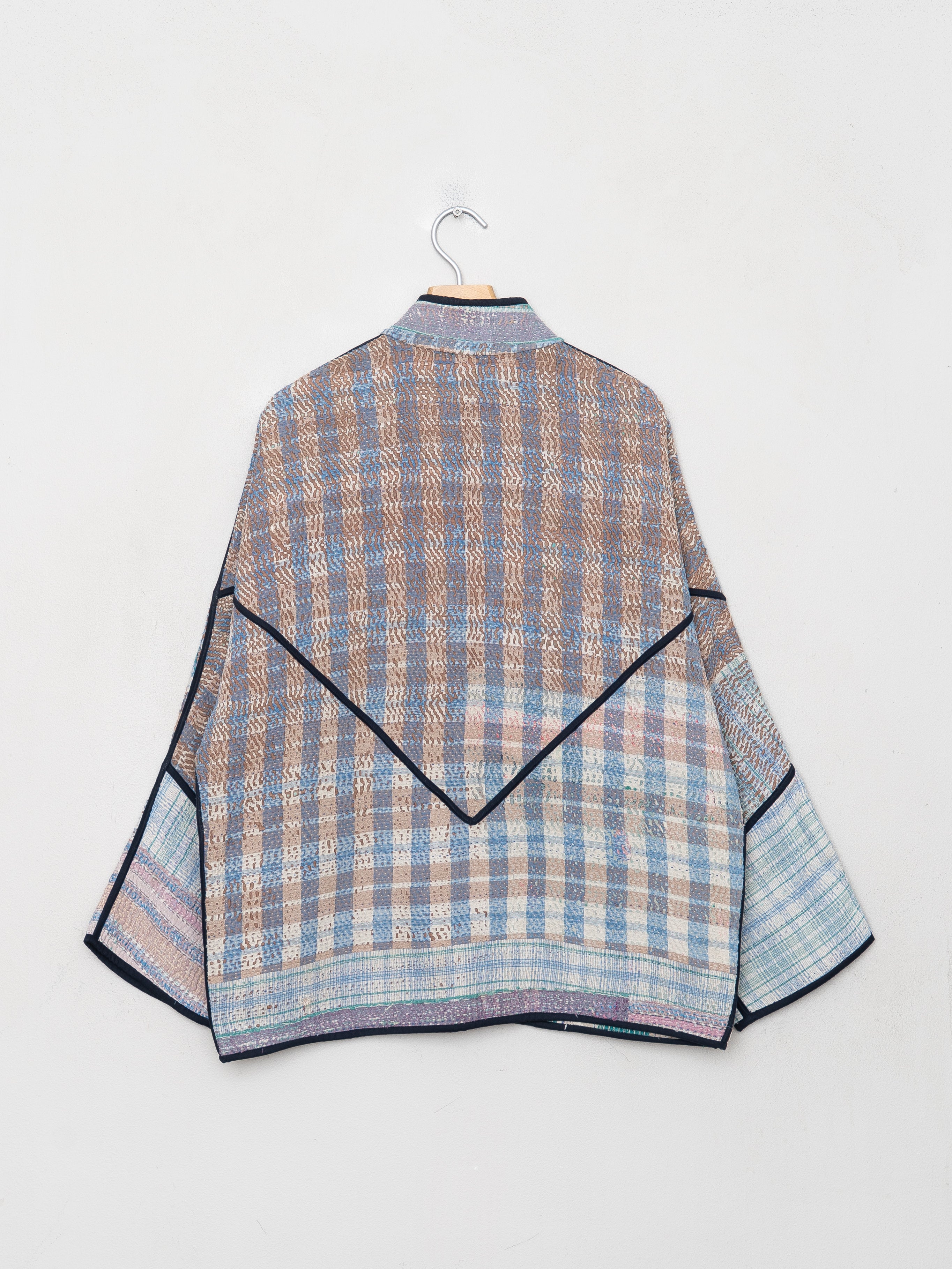 The Ladhiya Quilted Patchwork Kantha Jacket