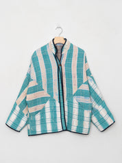 The Ladhiya Quilted Patchwork Kantha Jacket