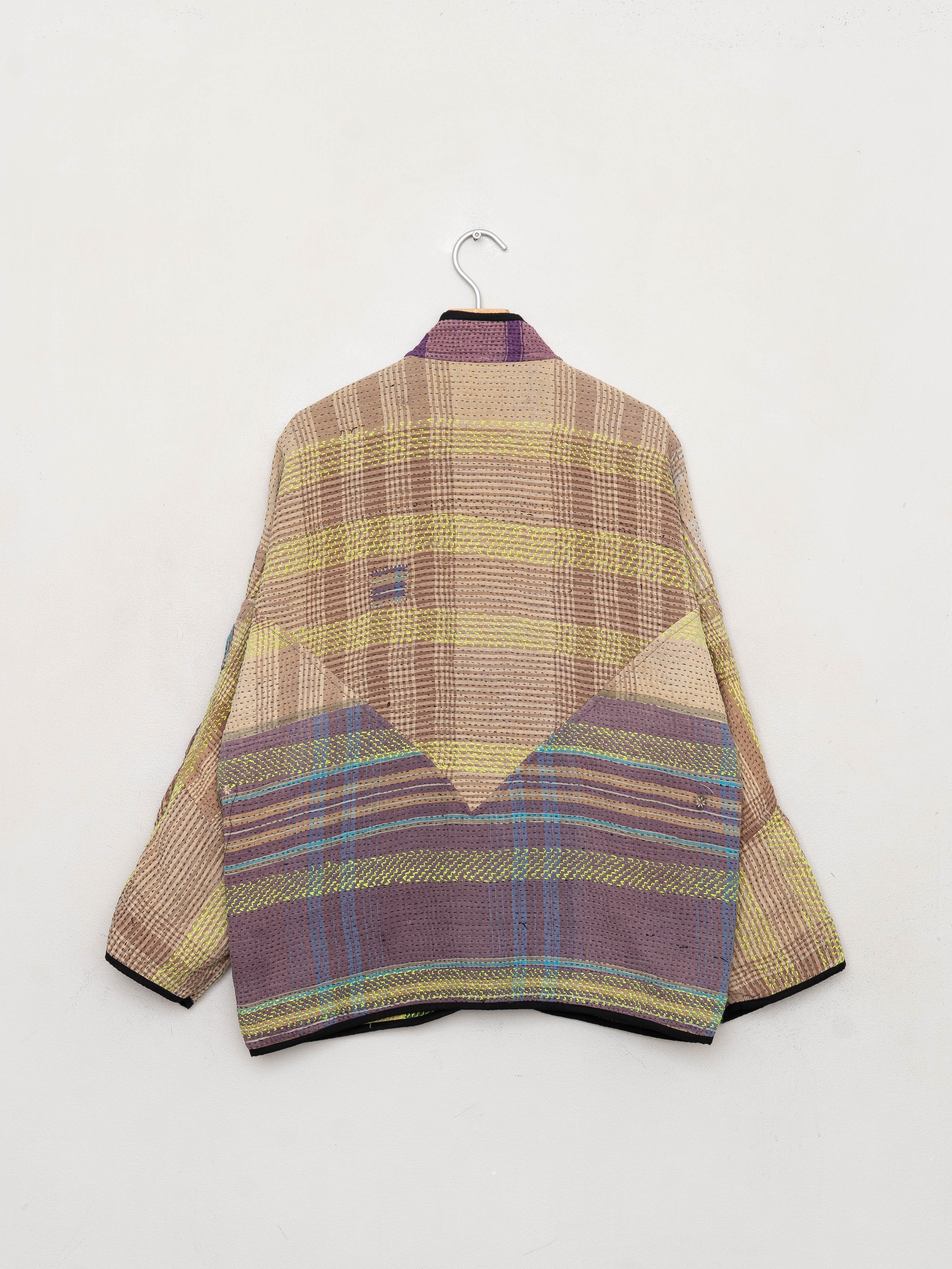 The Ladhiya Quilted Patchwork Kantha Jacket