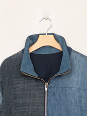The Shira Denim Puffer Bomber Jacket Wholesale