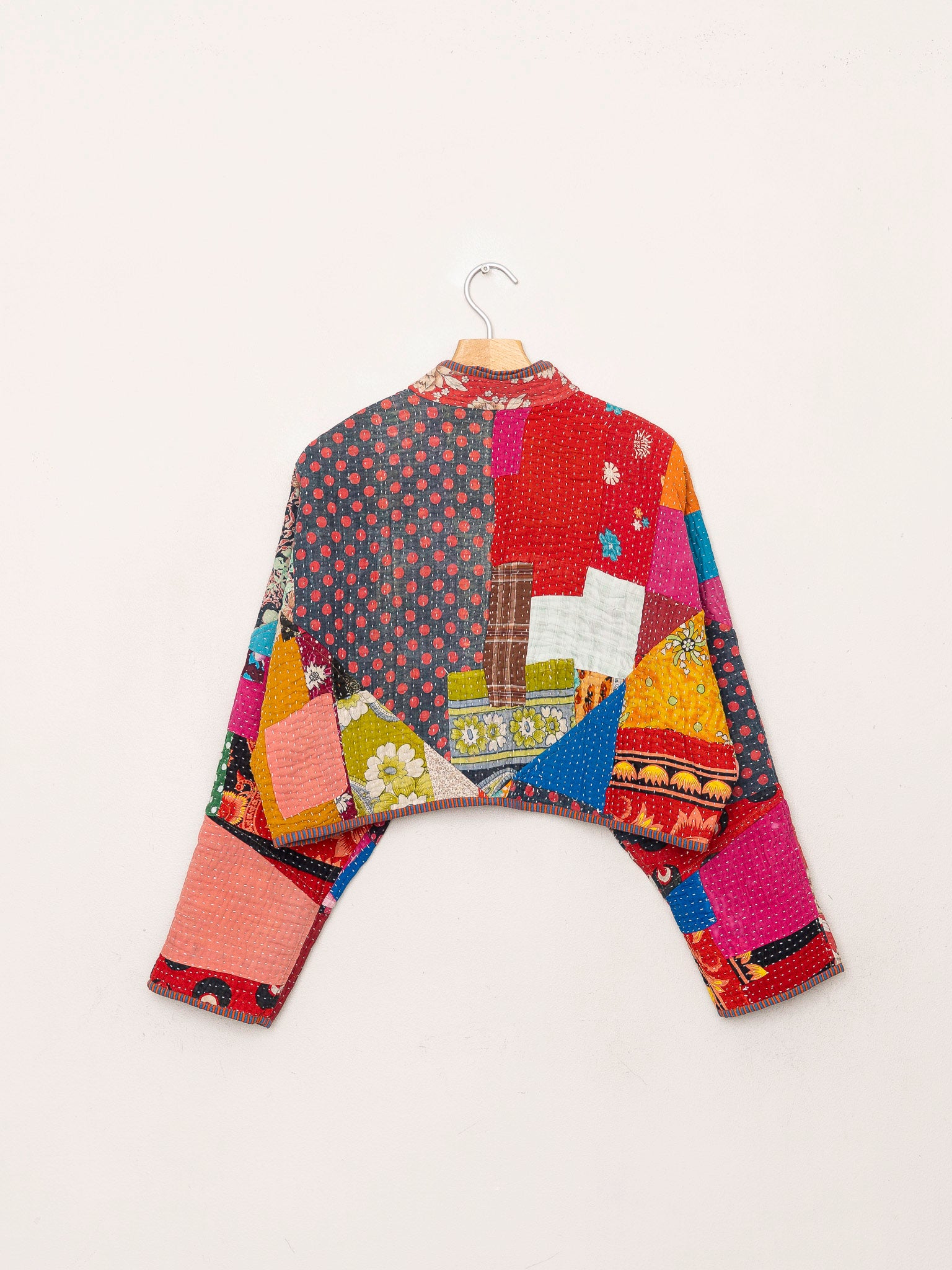 The Kaira Cropped Quilted Patchwork Kantha Jacket Wholesale