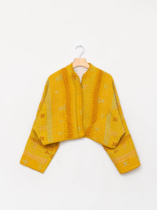 The Kaira Cropped Saami Quilt Jacket
