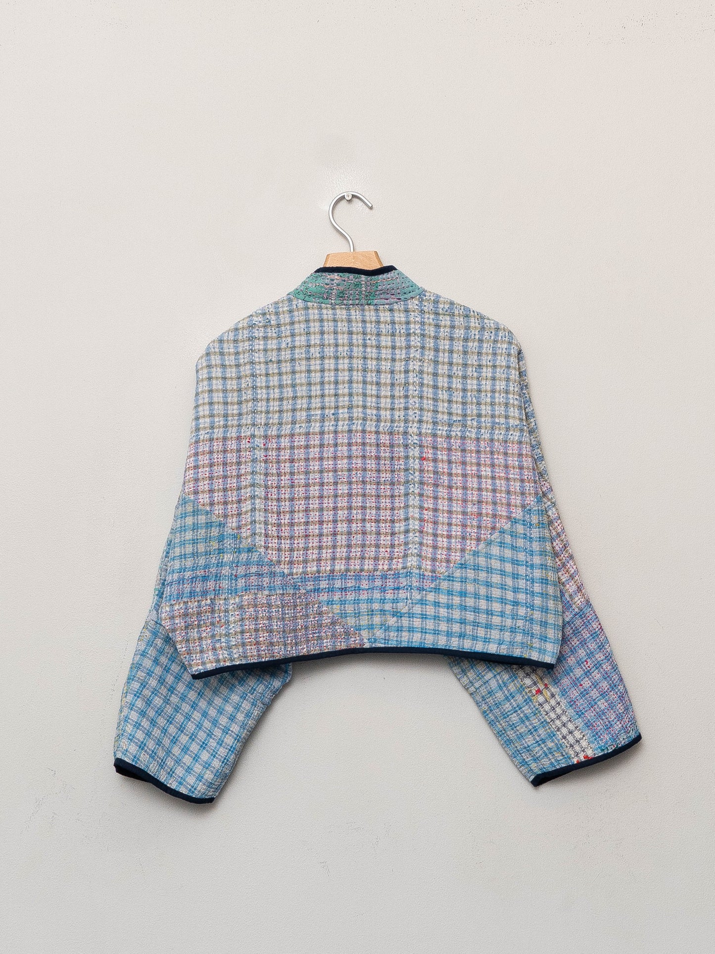 The Kaira Cropped Patchwork Jacket Wholesale