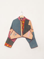 The Kaira Cropped Quilted Patchwork Kantha Jacket Wholesale