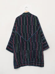 The Sai Quilted Indigo Kantha Coat