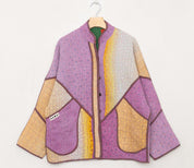 The Ladhiya Quilted Patchwork Kantha Jacket
