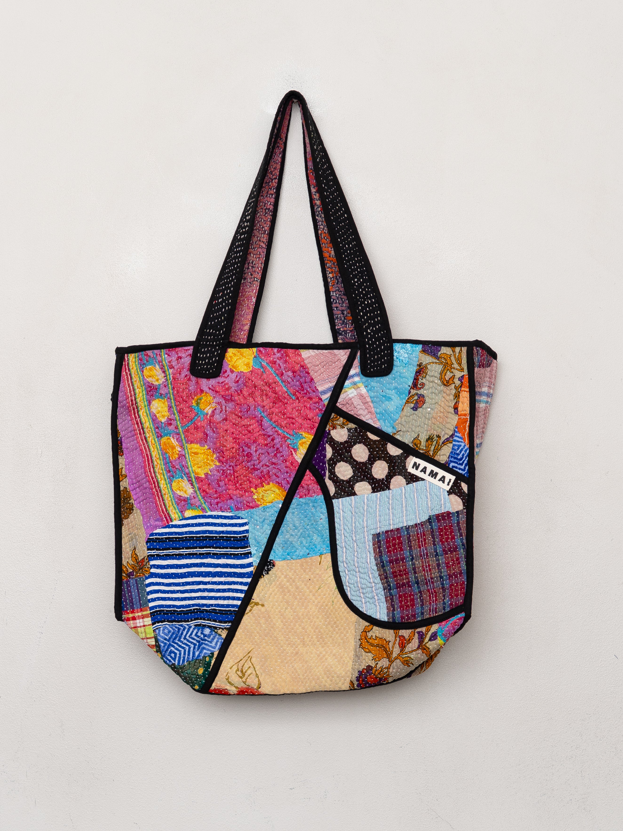 The Raksa Quilted Kantha Bag