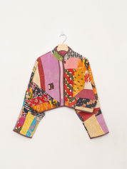 The Kaira Cropped Quilted Patchwork Kantha Jacket Wholesale