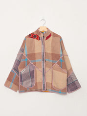 The Ladhiya Quilted Patchwork Kantha Jacket