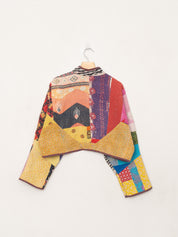 The Kaira Cropped Quilted Patchwork Kantha Jacket Wholesale