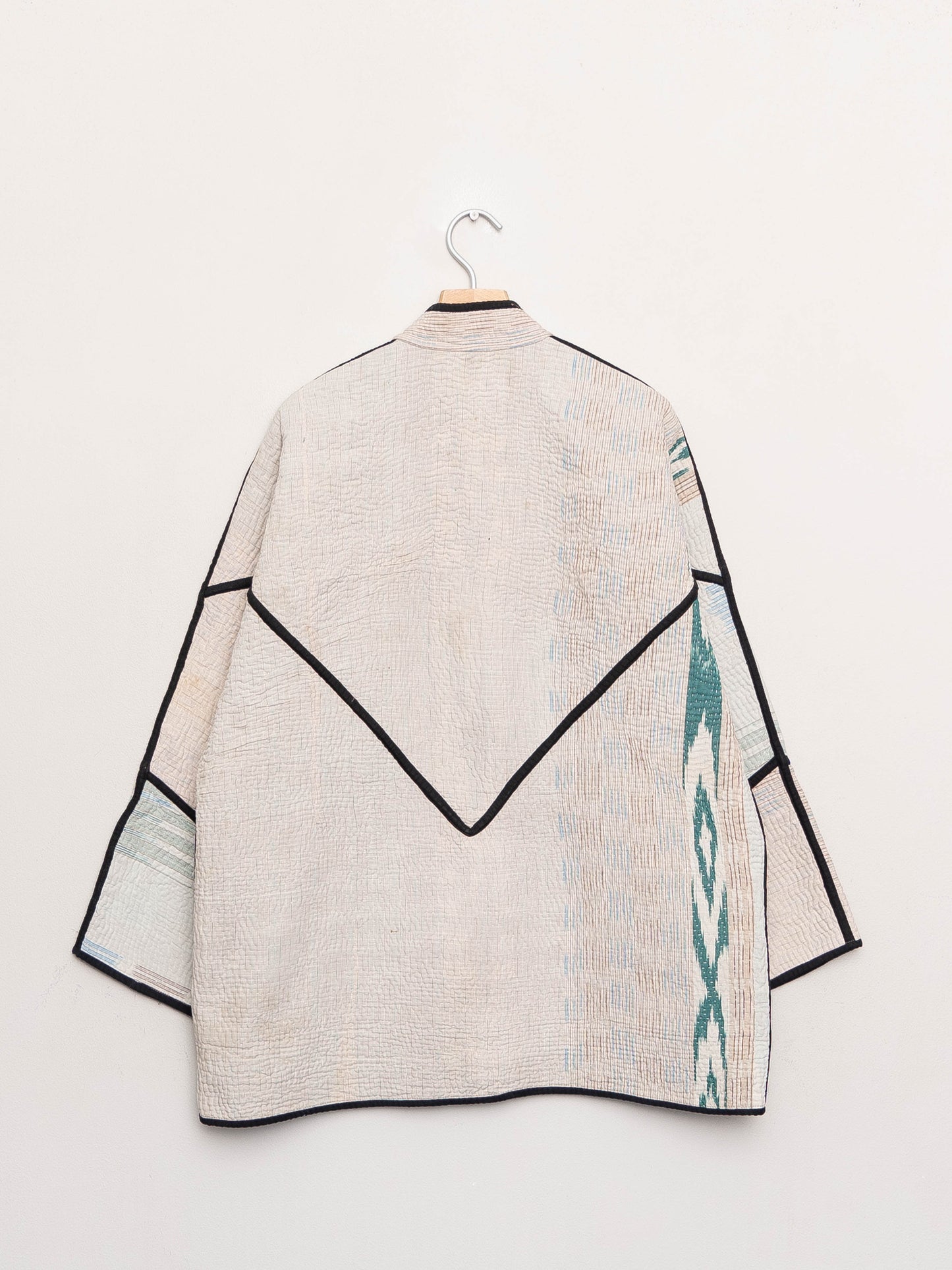 The Narmada Quilted Patchwork Kantha Jacket