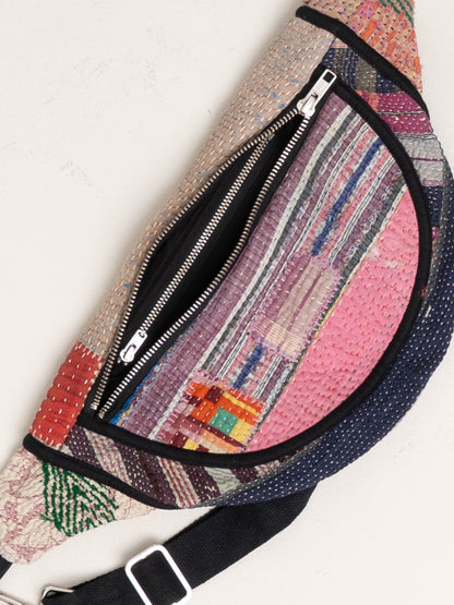 The Faiza Quilted Kantha Belt Bag