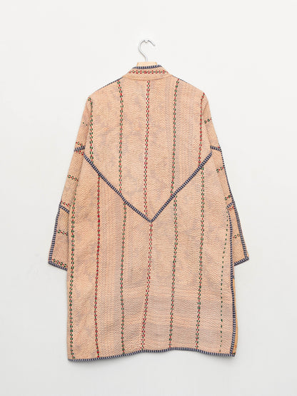 The Sai Quilted Patchwork Kantha Coat