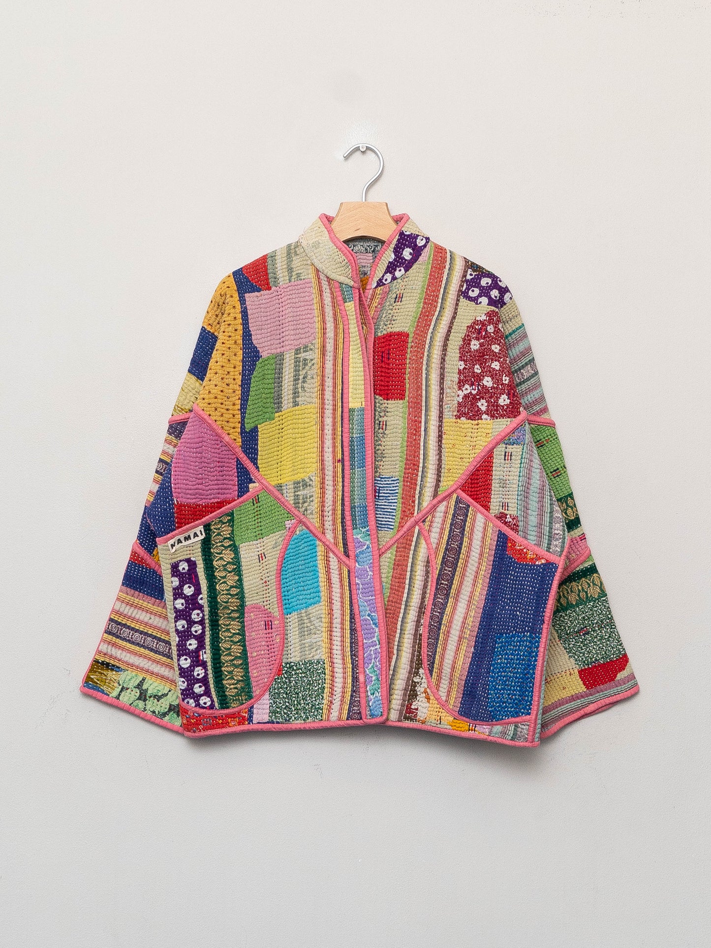 The Ladhiya Quilted Patchwork Kantha Jacket