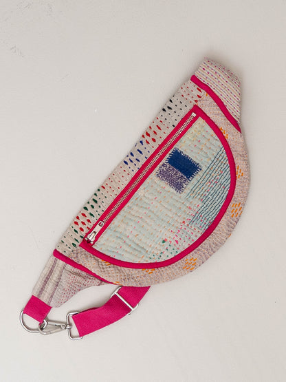 The Faiza Quilted Kantha Belt Bag