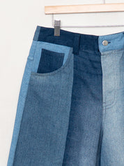 The Bindu Denim Bermuda Culotte Pant - Medium