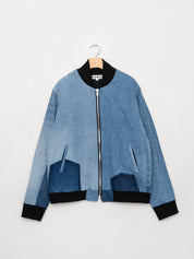 The Veda Denim Bomber Jacket - Large