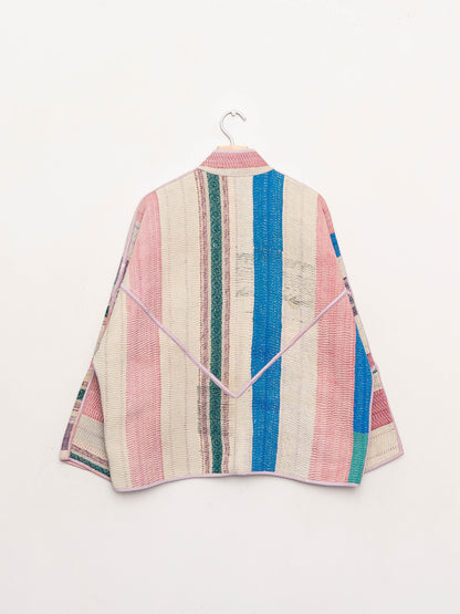 The Ladhiya Quilted Patchwork Kantha Jacket