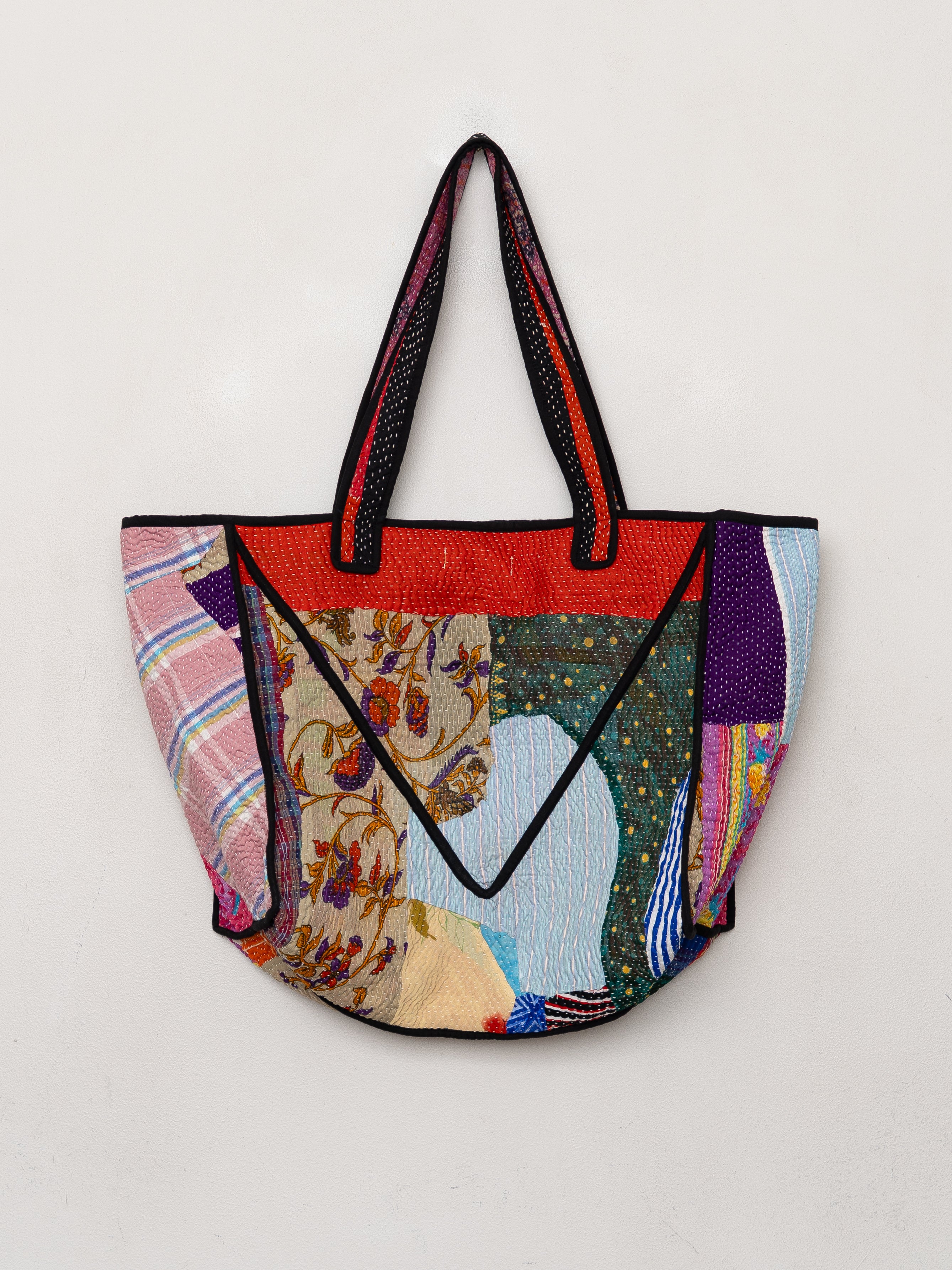 The Raksa Quilted Kantha Bag