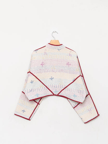 The Kaira Cropped Saami Quilt Jacket