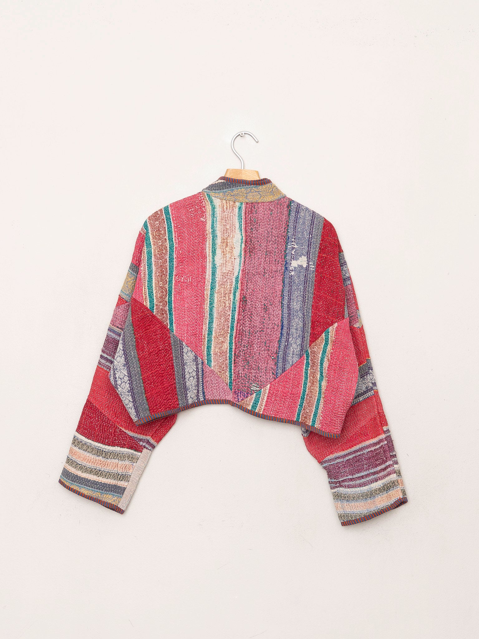 The Kaira Cropped Quilted Patchwork Kantha Jacket Wholesale