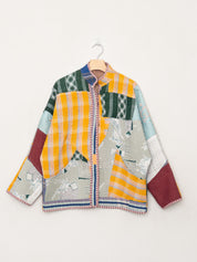 The Ladhiya Quilted Patchwork Kantha Jacket
