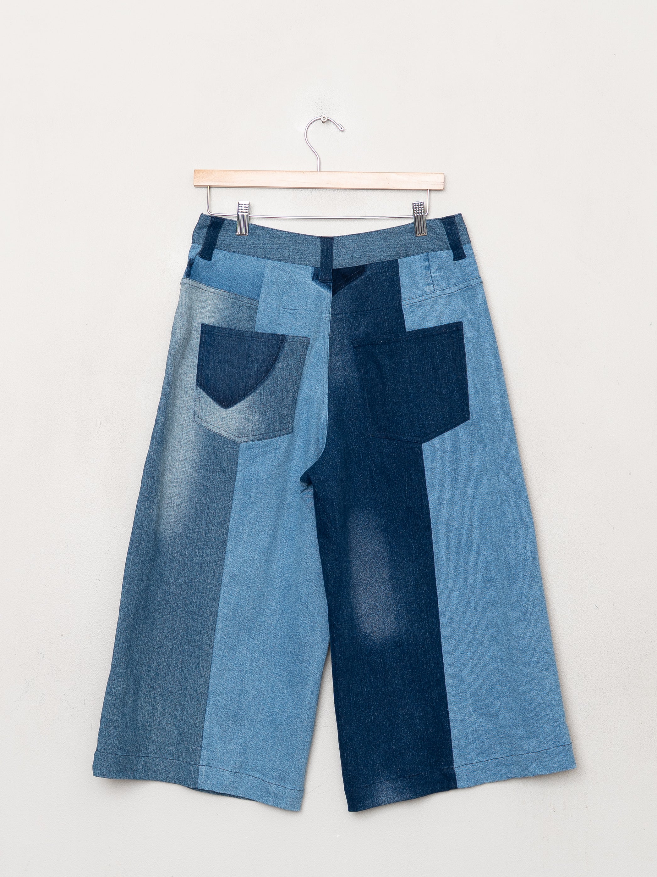 The Bindu Denim Bermuda Culotte Pant - Medium