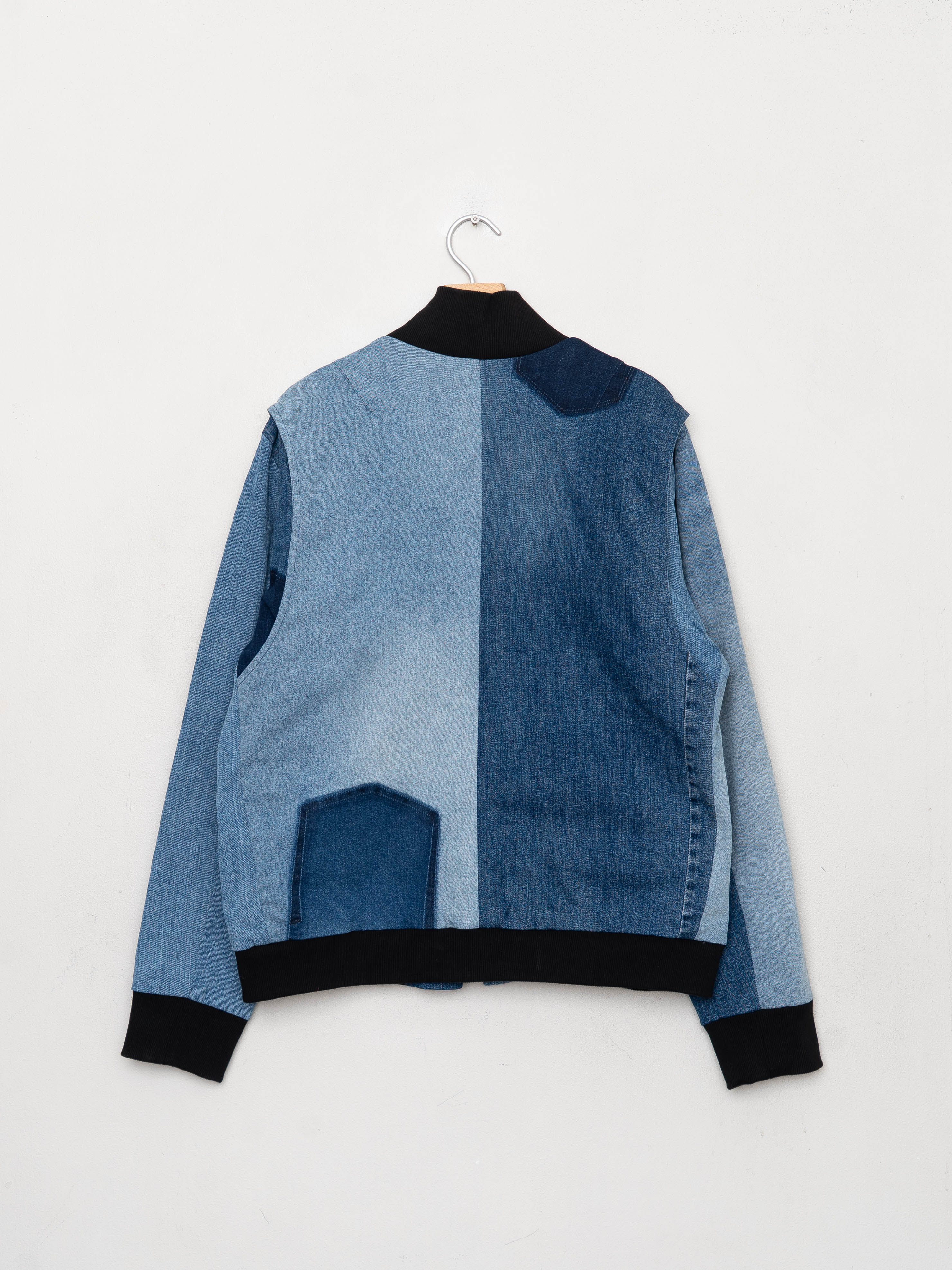 The Veda Denim Bomber Jacket - Large