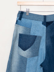 The Bindu Denim Bermuda Culotte Pant - Medium