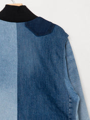 The Veda Denim Bomber Jacket - Large