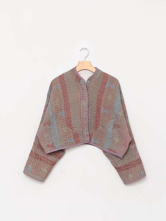 The Kaira Cropped Saami Quilt Jacket