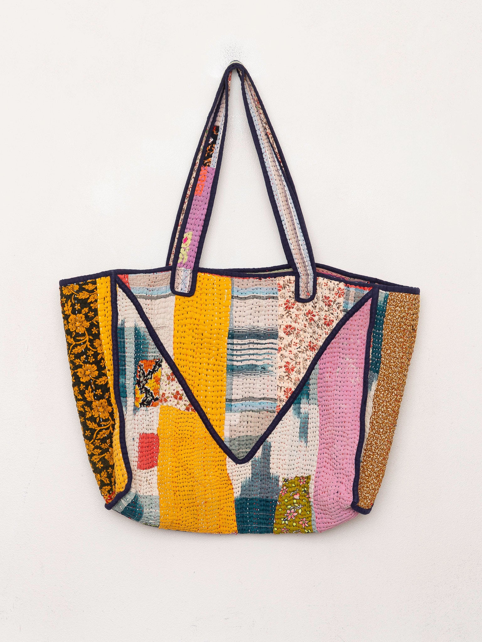 The Raksa Quilted Kantha Bag