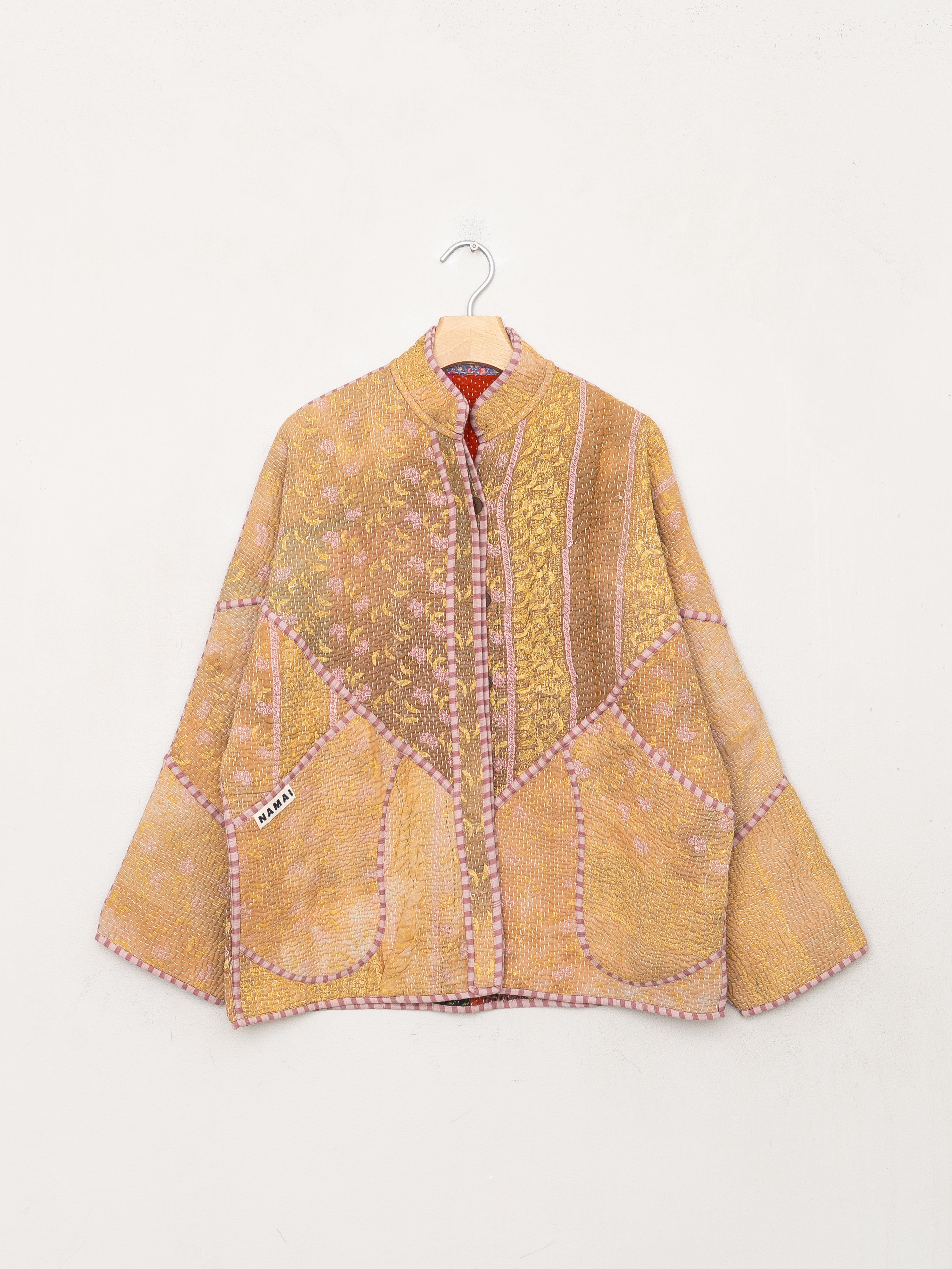 The Ladhiya Quilted Patchwork Kantha Jacket
