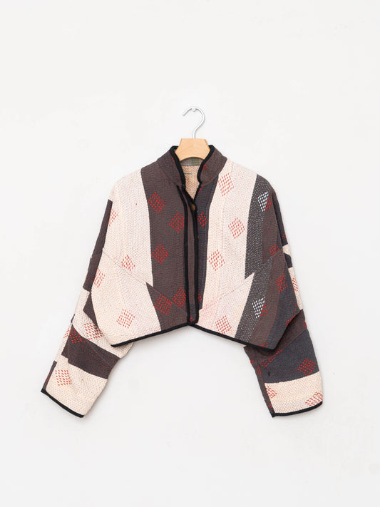 The Kaira Cropped Quilted Patchwork Kantha Jacket Wholesale