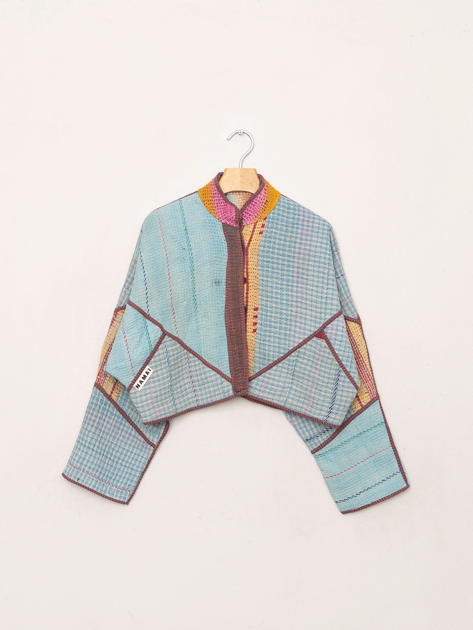 The Kaira Cropped Quilted Patchwork Kantha Jacket Wholesale