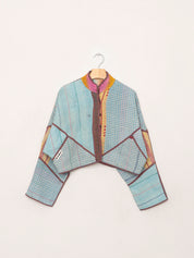 The Kaira Cropped Quilted Patchwork Kantha Jacket Wholesale