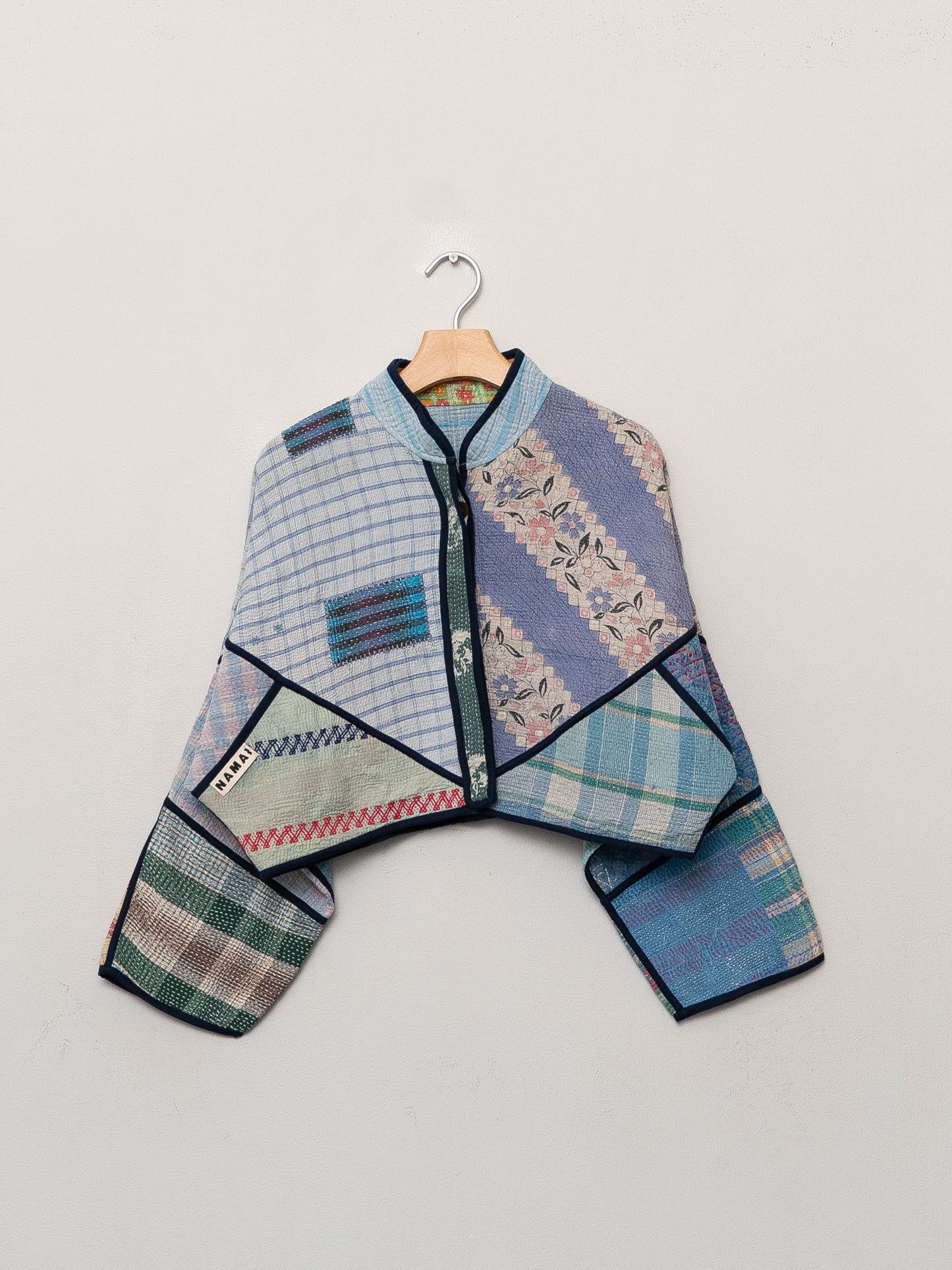 The Kaira Cropped Patchwork Jacket Wholesale