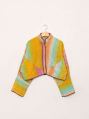 The Kaira Cropped Quilted Patchwork Kantha Jacket Wholesale