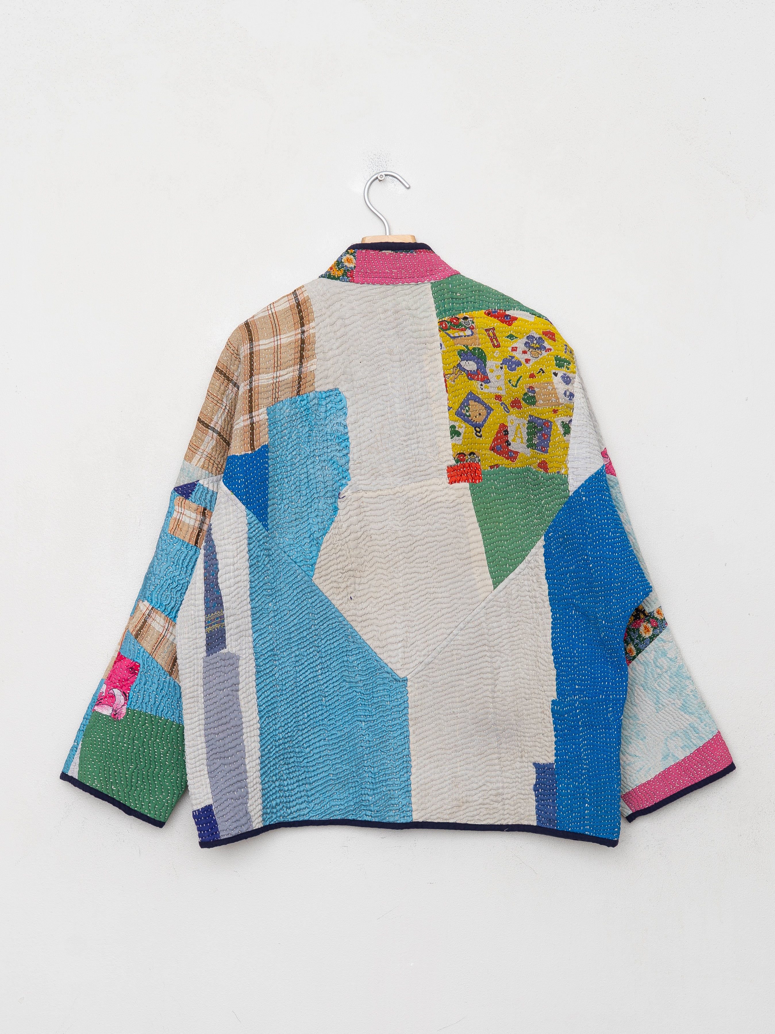 The Ladhiya Quilted Patchwork Kantha Jacket