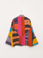 The Ladhiya Quilted Patchwork Kantha Jacket