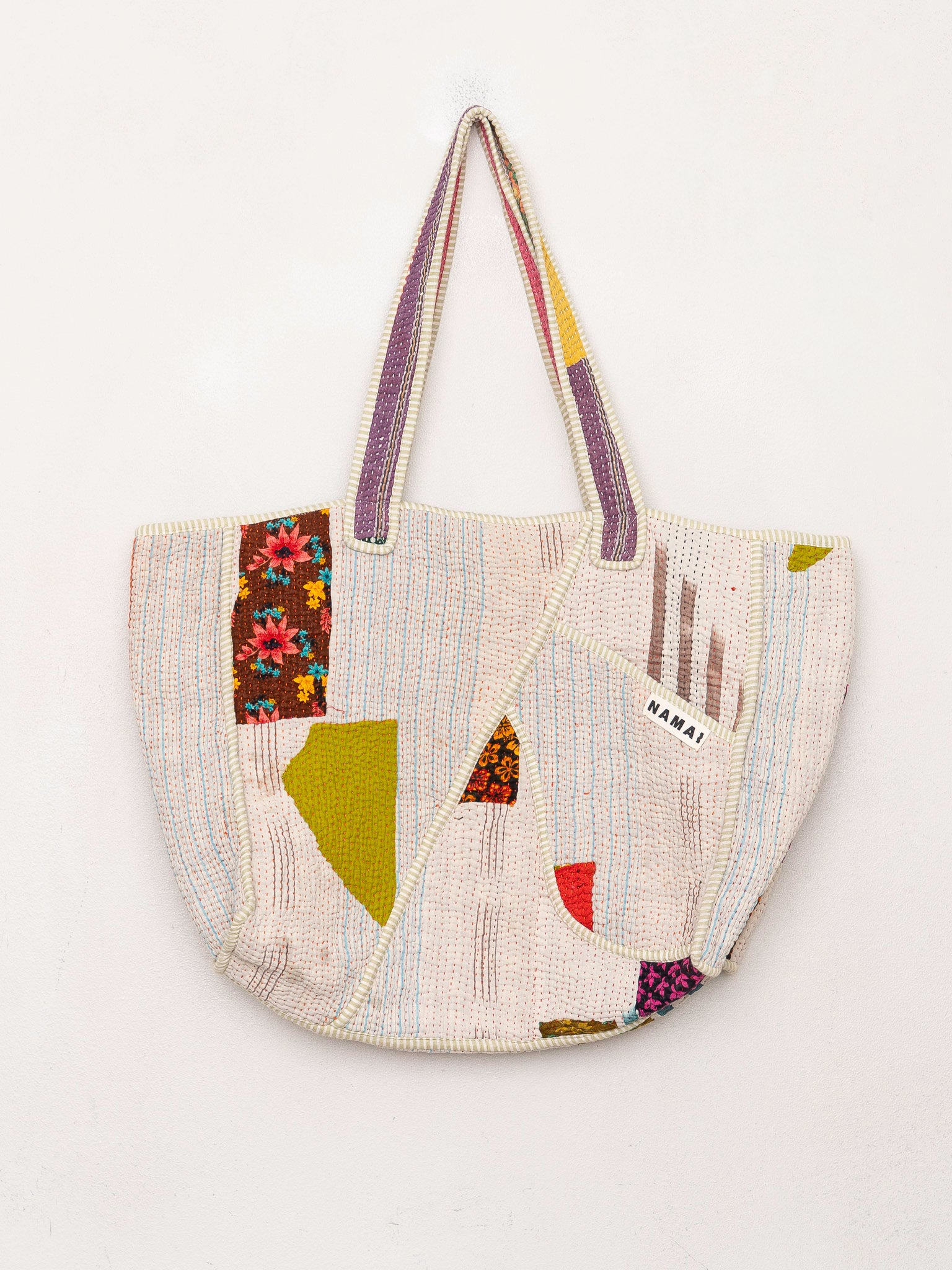 The Raksa Quilted Kantha Bag