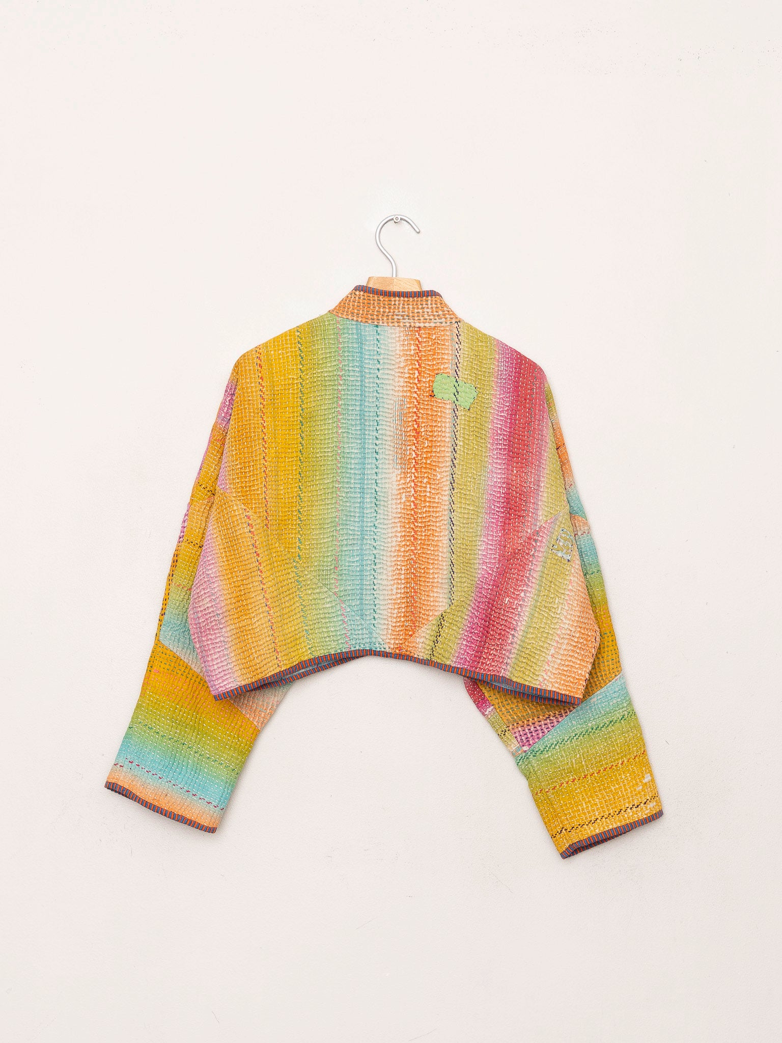 The Kaira Cropped Quilted Patchwork Kantha Jacket Wholesale