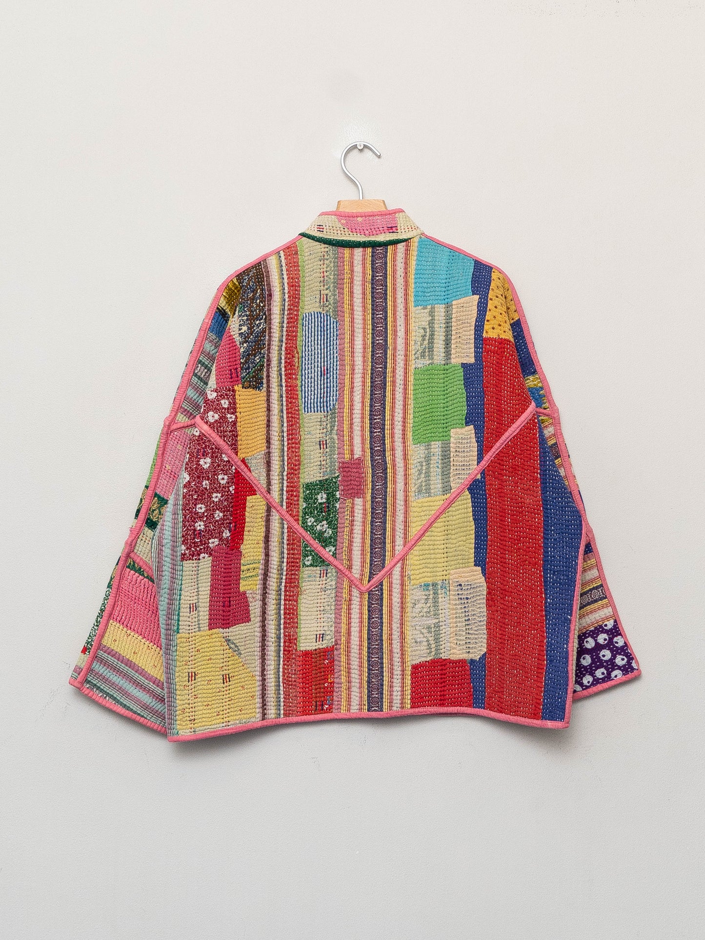 The Ladhiya Quilted Patchwork Kantha Jacket