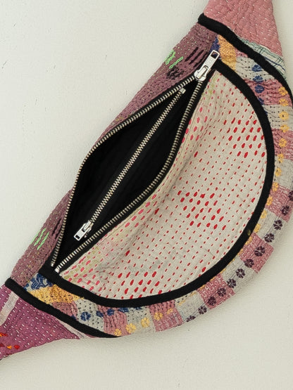 The Faiza Quilted Kantha Belt Bag