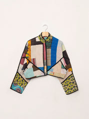 The Kaira Cropped Quilted Patchwork Kantha Jacket Wholesale