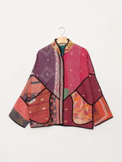 The Ladhiya Quilted Patchwork Kantha Jacket