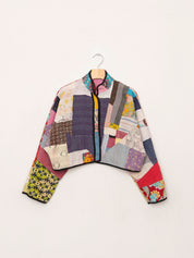 The Kaira Cropped Quilted Patchwork Kantha Jacket Wholesale