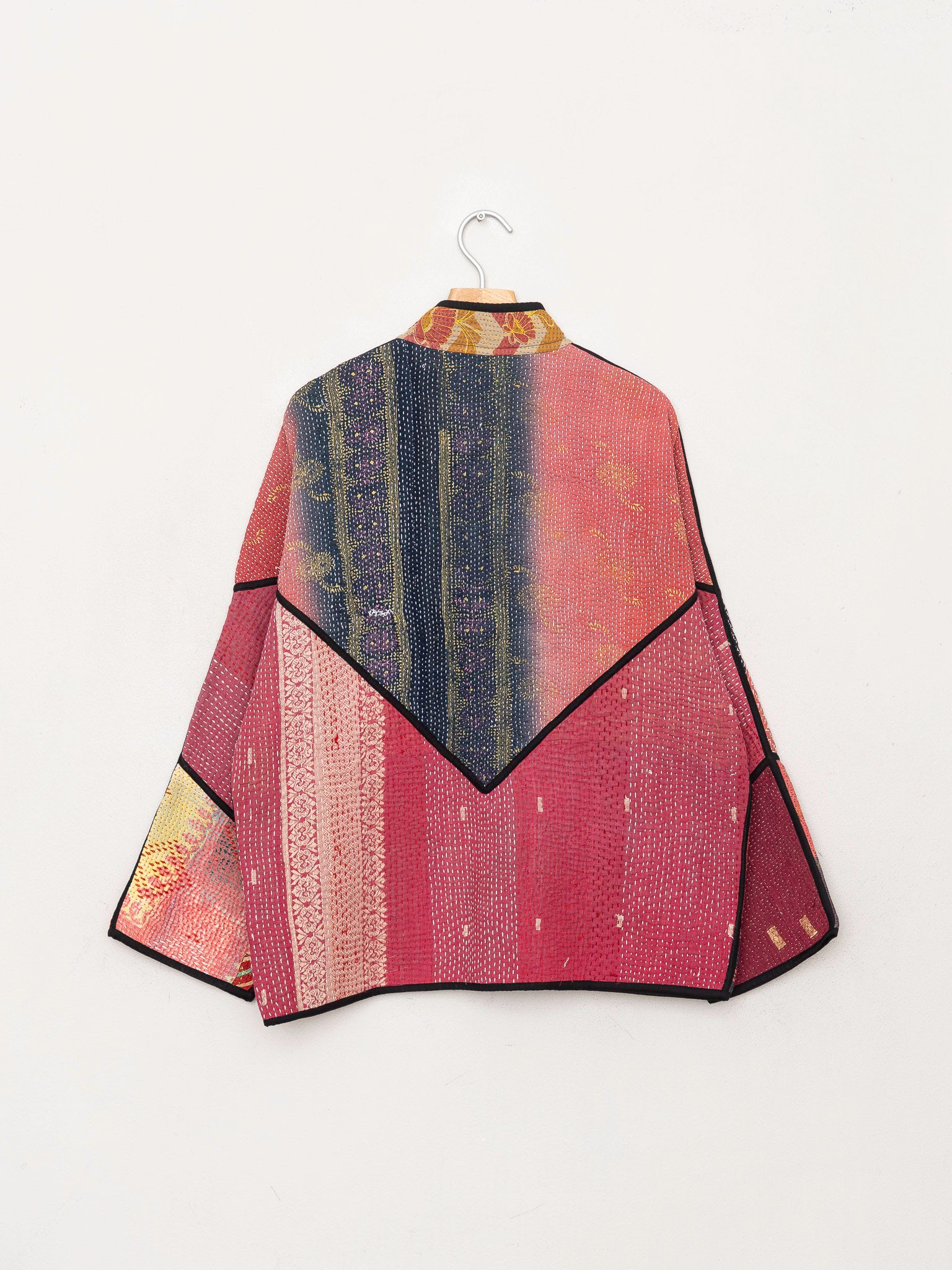 The Ladhiya Quilted Patchwork Kantha Jacket